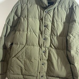 Khaki Women's Puffer Jacket